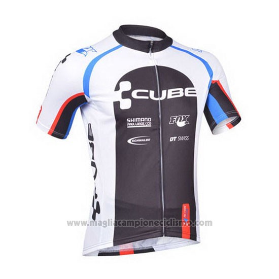 2013 Abbigliamento Ciclismo Cube Nero e Bianco Manica Corta e Salopette